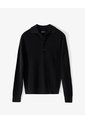 Buzo Tipo Polo Regular Negro Hombre Negro de Gef
