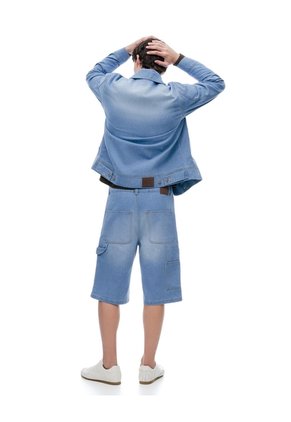 Bermuda Regular índigo Medio Hombre Azul