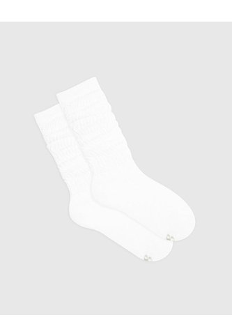 Medias Niña Extra Largas Algodón Pack X2 Blancas Blanco Gef