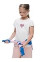 Camiseta Regular Manga Corta Blanca Niña Blanco de Gef