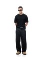 Camiseta Regular Algodón Negra Hombre Negro de Gef