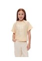 Camiseta Regular Algodón Amarilla Estampada Niña Amarillo de Gef