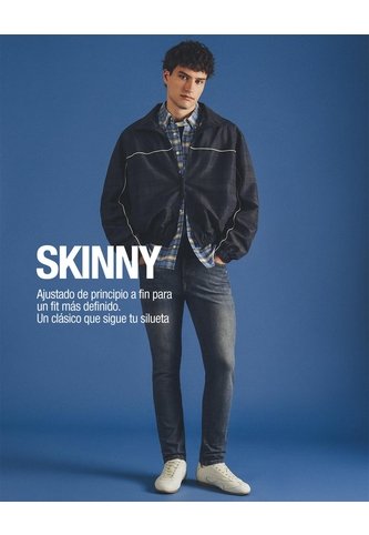 Jean Skinny índigo Medio Hombre Azul Oscuro Gef