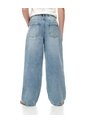 Jean Wide Leg Tiro Medio índigo Medio Niña Azul Oscuro de Gef