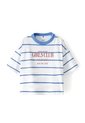 Camiseta Oversize Algodón Rayas Niña Azul de Gef