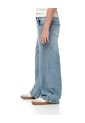 Jean Wide Leg Tiro Medio índigo Medio Niña Azul Oscuro de Gef
