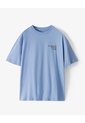 Camiseta Regular Algodón Estampada Hombre Azul de Gef