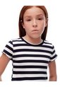 Camiseta Slim Algodón Rayas Niña Azul de Gef