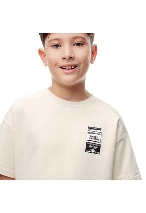 CAMISETA GEF NIÑO LADIS KD CREMA 814 Talla 4