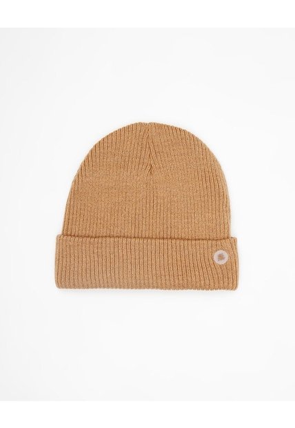Gorro Beanie Tejido Beige Niños