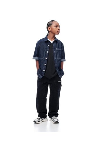 Jean Recto Negro Niño Azul Gef