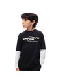 CAMISETA GEF NIÑO LECCO KD NEGRO 799 Talla 10 de Gef