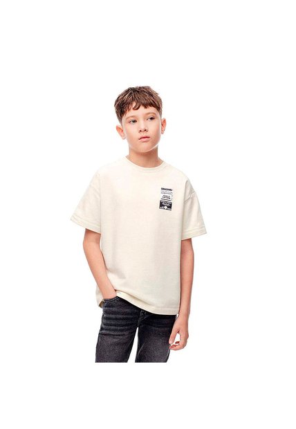 CAMISETA GEF NIÑO LADIS KD CREMA 814 Talla 12