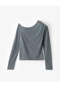 Camibuzo Slim Asimétrico Gris Mujer Gris de Gef