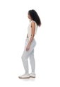 Jogger Slim Tiro Medio Gris Mujer Gris de Gef