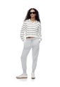 Jogger Slim Tiro Medio Gris Mujer Gris de Gef