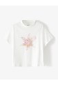 Camiseta Regular Algodón Blanca Estampada Niña Blanco de Gef