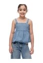 Blusa Regular índigo Medio Niña Azul Oscuro de Gef