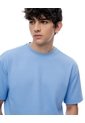 Camiseta Oversize Algodón Azul Hombre Azul de Gef