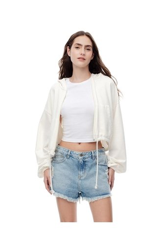 Short Tiro Medio Denim Desgaste índigo Medio Mujer Azul Oscuro Gef