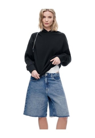 Bermuda Regular Tiro Medio Denim índigo Medio Mujer Azul Gef