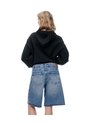 Bermuda Regular Tiro Medio Denim índigo Medio Mujer Azul de Gef