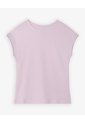 Camiseta Slim Manga Corta Rosada Mujer Rosa de Gef