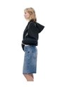 Bermuda Regular Tiro Medio Denim índigo Medio Mujer Azul de Gef