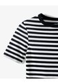 Camiseta Slim Rib Algodón Rayas Mujer Blanco de Gef