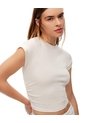 Camiseta Crop Slim Habano Mujer Marron de Gef