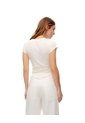 Camiseta Crop Slim Habano Mujer Marron de Gef