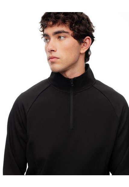 Buzo Relax Tacto Suave Negro Hombre Negro
