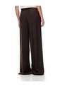 Pantalón Wide Leg Tiro Alto Chocolate Mujer Chocolate de Gef