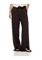 Pantalón Wide Leg Tiro Alto Chocolate Mujer Chocolate de Gef
