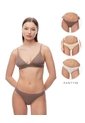 Panty Tipo Tanga Seamless Tiro Medio X3unds Surtido Mujer Multicolor de Gef