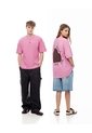 Camiseta Regular Algodón Rosa Estampada Unisex Rosa de Gef
