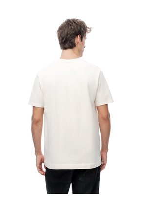 Camiseta Oversize Algodón Vainilla Hombre Beige