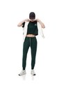 Jogger Tiro Medio Algodón Verde Mujer Verde de Gef