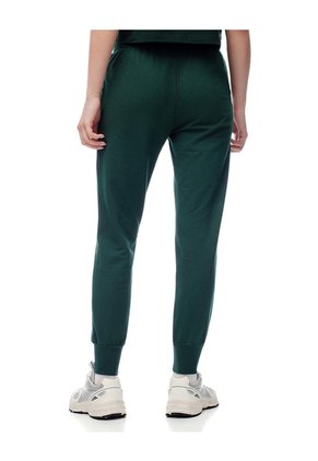 Jogger Tiro Medio Algodón Verde Mujer Verde