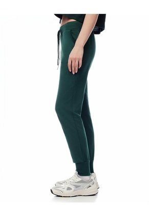 Jogger Tiro Medio Algodón Verde Mujer Verde