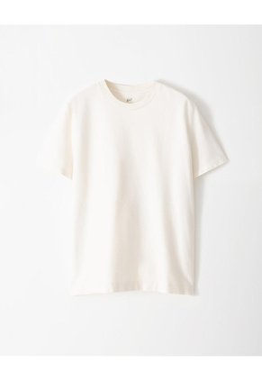 Camiseta Oversize Algodón Vainilla Hombre Beige