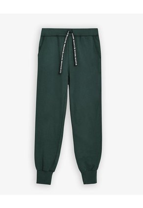 Jogger Tiro Medio Algodón Verde Mujer Verde