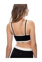 Top Deportivo Soporte Medio Negro Mujer Negro de Gef