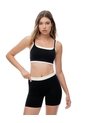 Top Deportivo Soporte Medio Negro Mujer Negro de Gef