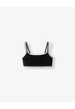 Top Deportivo Soporte Medio Negro Mujer Negro de Gef