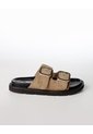 Sandalias Beige Tipo Birkenstock Niña Cafe de Gef