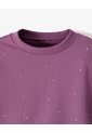 Camiseta Regular Algodón Morada Niña Purpura de Gef