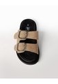 Sandalias Beige Tipo Birkenstock Niña Cafe de Gef