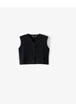 Chaleco Regular Rib Negro Mujer Negro de Gef