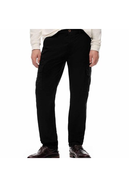 PANTALON GEF HOMBRE PARSONS CARGO NEGRO 751 Talla 30